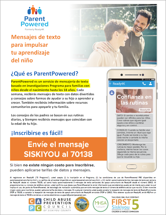 ParentPowered - Sign-up Flyer — Spanishres