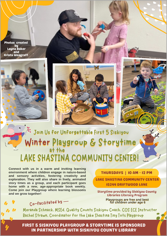 Winter Playgroup & Storytime at Lake Shastina -- Feb 2026res