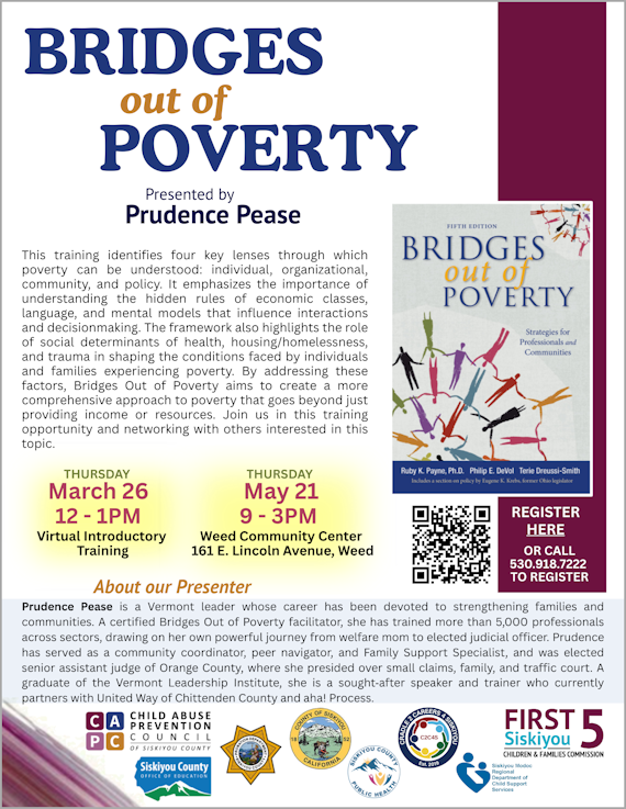 Bridges Out of Poverty - Mar 26 & May 21, 2026res